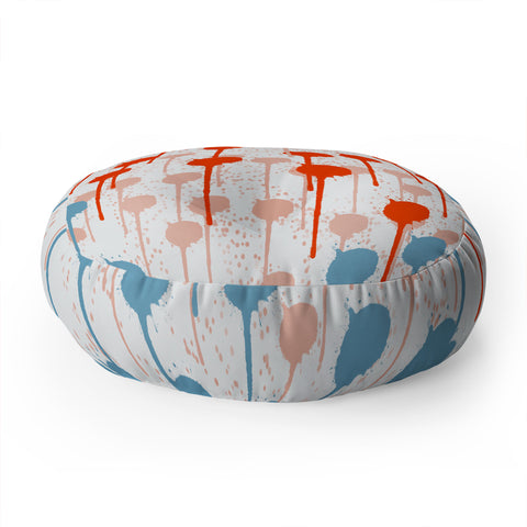 Viviana Gonzalez Summer abstract 03 Floor Pillow Round