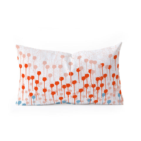 Viviana Gonzalez Summer abstract 03 Oblong Throw Pillow