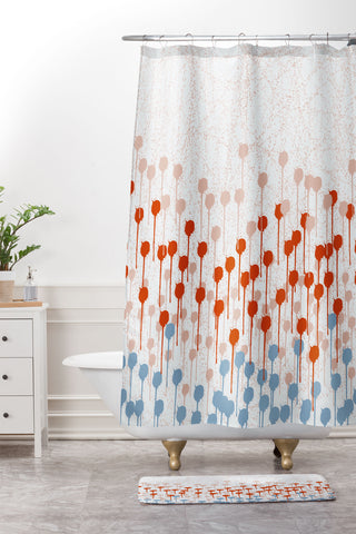 Viviana Gonzalez Summer abstract 03 Shower Curtain And Mat