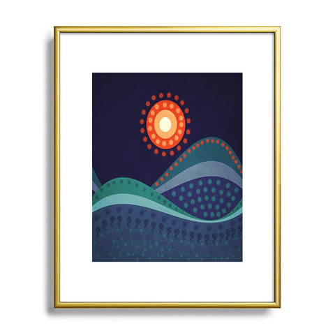 Viviana Gonzalez Summer Night Metal Framed Art Print