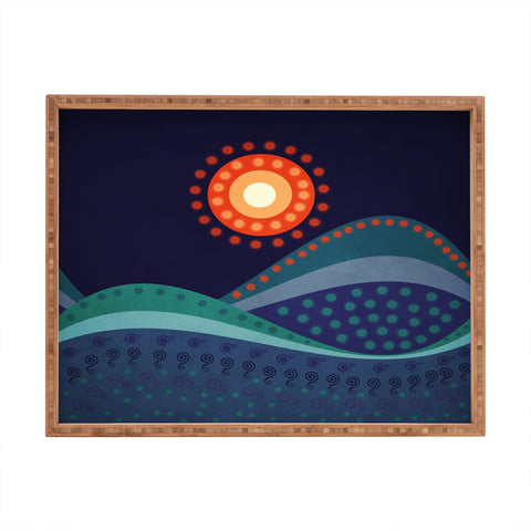 Viviana Gonzalez Summer Night Rectangular Tray