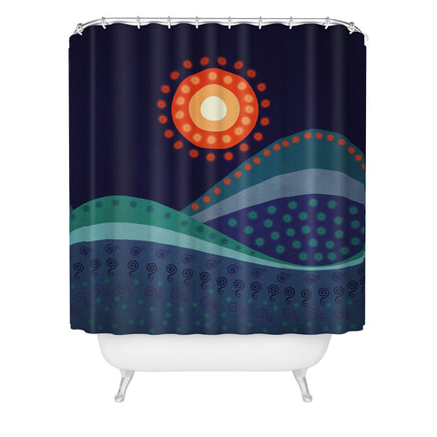 Viviana Gonzalez Summer Night Shower Curtain