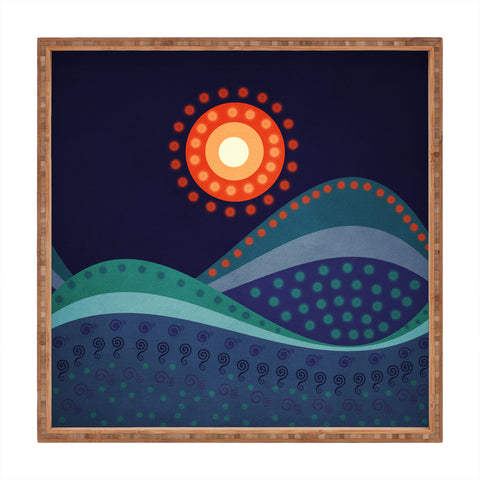 Viviana Gonzalez Summer Night Square Tray