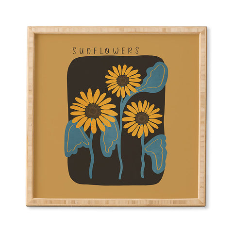Viviana Gonzalez Sunflowers 01 Framed Wall Art