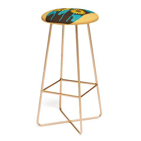 Viviana Gonzalez Sunflowers 01 Bar Stool