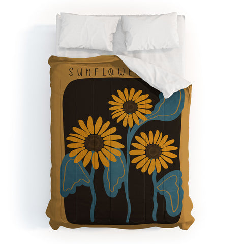 Viviana Gonzalez Sunflowers 01 Comforter