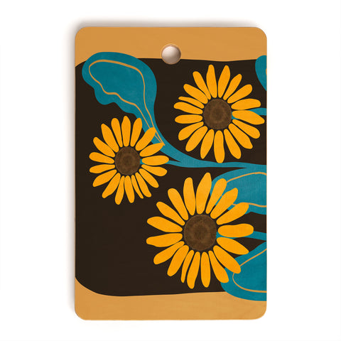 Viviana Gonzalez Sunflowers 01 Cutting Board Rectangle