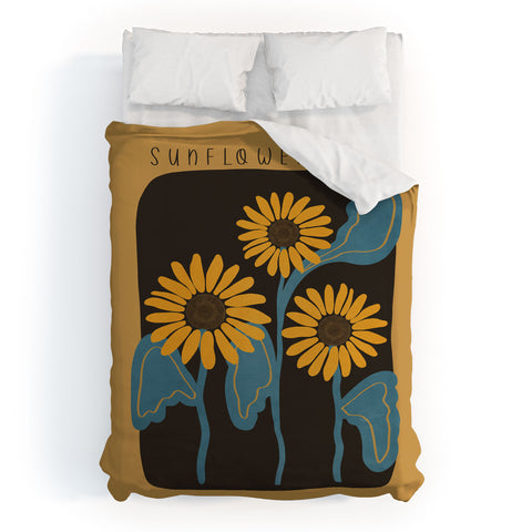 Viviana Gonzalez Sunflowers 01 Duvet Cover