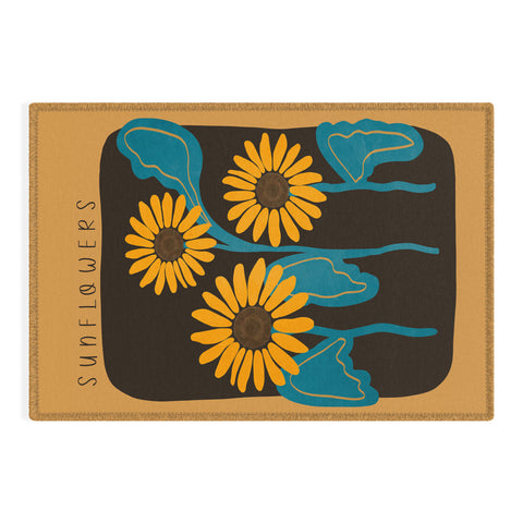 Viviana Gonzalez Sunflowers 01 Outdoor Rug