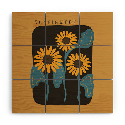 Viviana Gonzalez Sunflowers 01 Wood Wall Mural