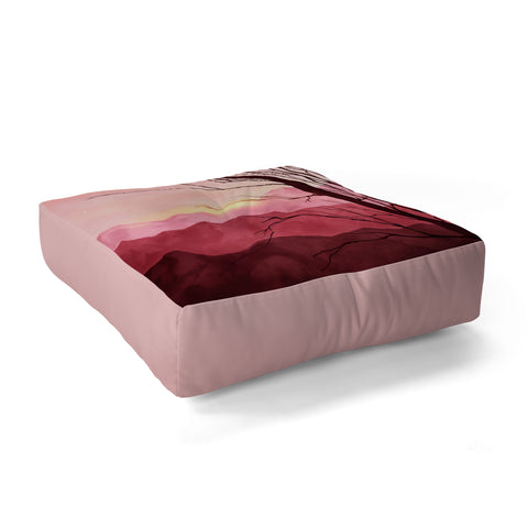 Viviana Gonzalez Sunset and Landscape Floor Pillow Square