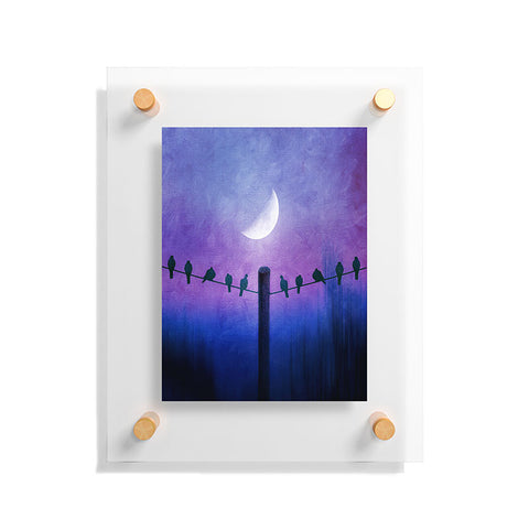 Viviana Gonzalez Symphony In Purple Floating Acrylic Print