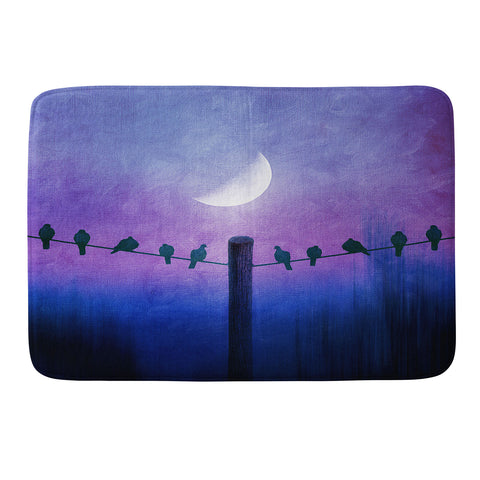 Viviana Gonzalez Symphony In Purple Memory Foam Bath Mat