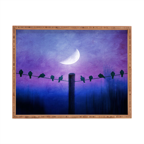 Viviana Gonzalez Symphony In Purple Rectangular Tray