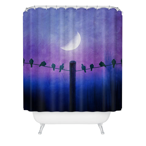 Viviana Gonzalez Symphony In Purple Shower Curtain