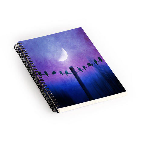 Viviana Gonzalez Symphony In Purple Spiral Notebook