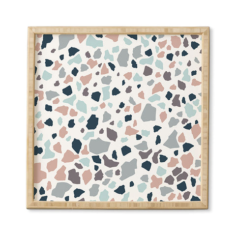Viviana Gonzalez Terrazzo collection 01 Framed Wall Art
