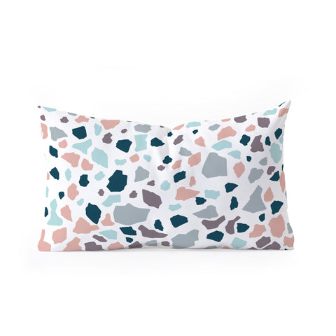 Viviana Gonzalez Terrazzo collection 01 Oblong Throw Pillow