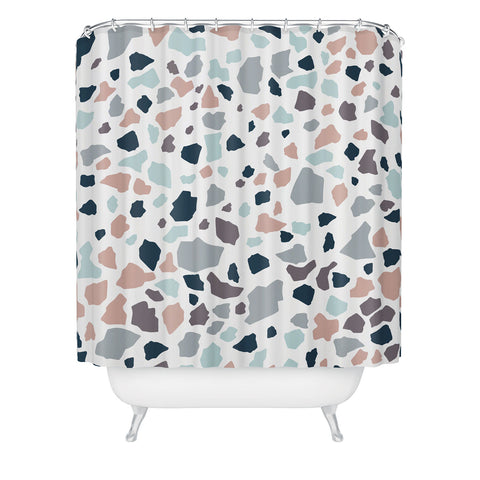 Viviana Gonzalez Terrazzo collection 01 Shower Curtain
