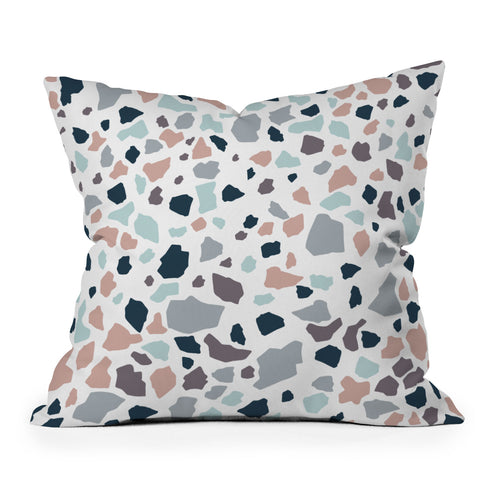 Viviana Gonzalez Terrazzo collection 01 Throw Pillow