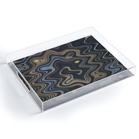 Viviana Gonzalez Texturally Abstract 01 Acrylic Tray