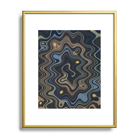 Viviana Gonzalez Texturally Abstract 01 Metal Framed Art Print