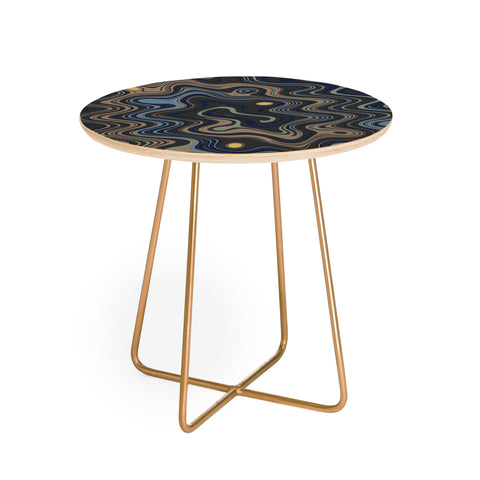 Viviana Gonzalez Texturally Abstract 01 Round Side Table