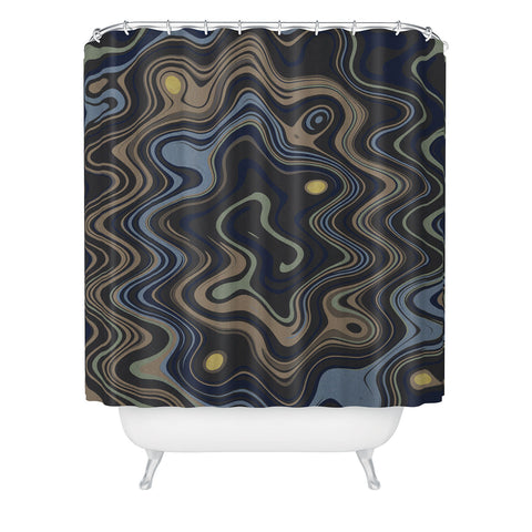 Viviana Gonzalez Texturally Abstract 01 Shower Curtain