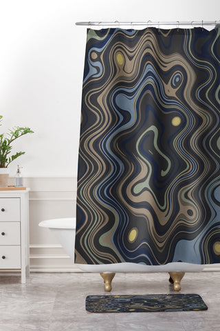 Viviana Gonzalez Texturally Abstract 01 Shower Curtain And Mat