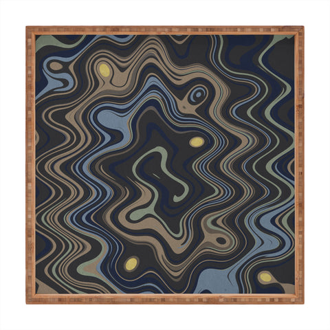 Viviana Gonzalez Texturally Abstract 01 Square Tray