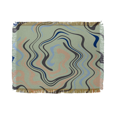 Viviana Gonzalez Texturally Abstract 02 Throw Blanket