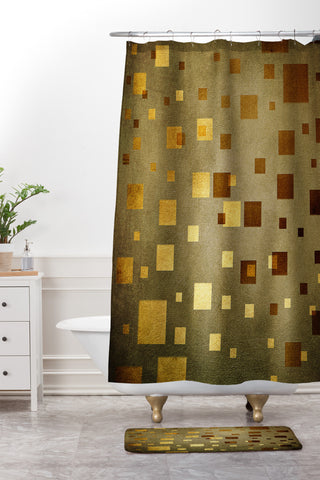 Viviana Gonzalez Textures Abstract 1 Shower Curtain And Mat