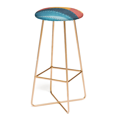 Viviana Gonzalez Textures Abstract 10 Bar Stool