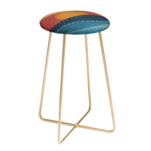 Viviana Gonzalez Textures Abstract 10 Counter Stool