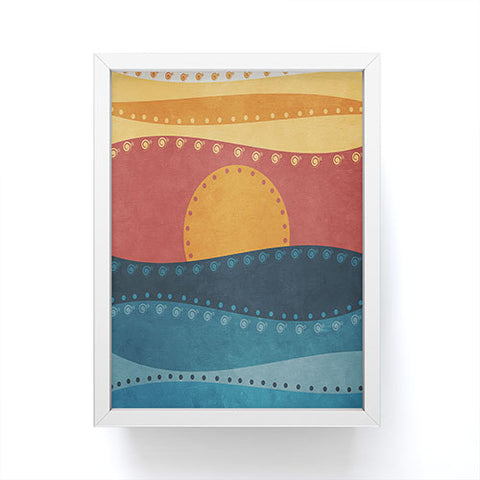 Viviana Gonzalez Textures Abstract 10 Framed Mini Art Print