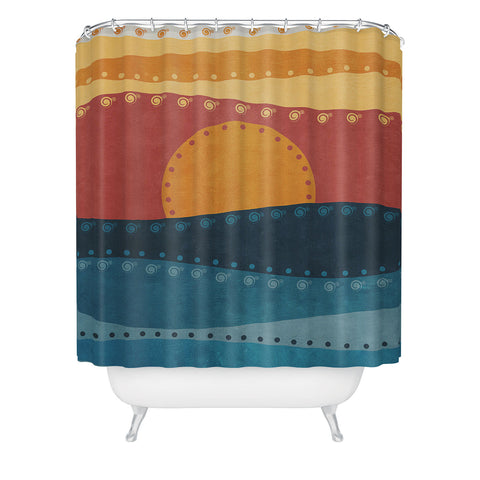 Viviana Gonzalez Textures Abstract 10 Shower Curtain