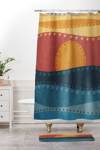 Viviana Gonzalez Textures Abstract 10 Shower Curtain And Mat