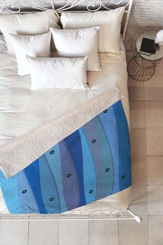 Viviana Gonzalez Textures Abstract 11 Fleece Throw Blanket