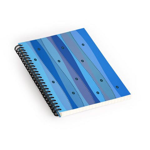 Viviana Gonzalez Textures Abstract 11 Spiral Notebook