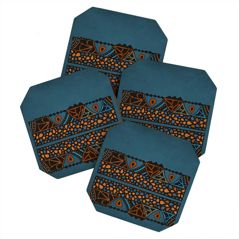 Viviana Gonzalez Textures Abstract 13 Coaster Set