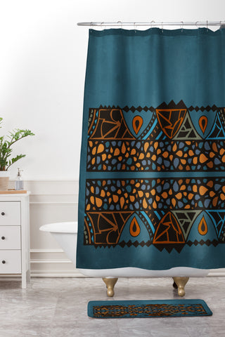 Viviana Gonzalez Textures Abstract 13 Shower Curtain And Mat