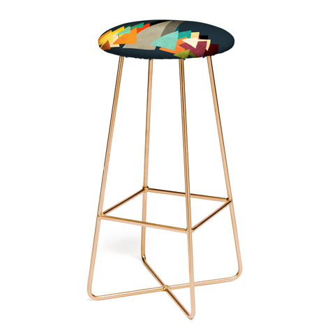 Viviana Gonzalez Textures Abstract 14 Bar Stool
