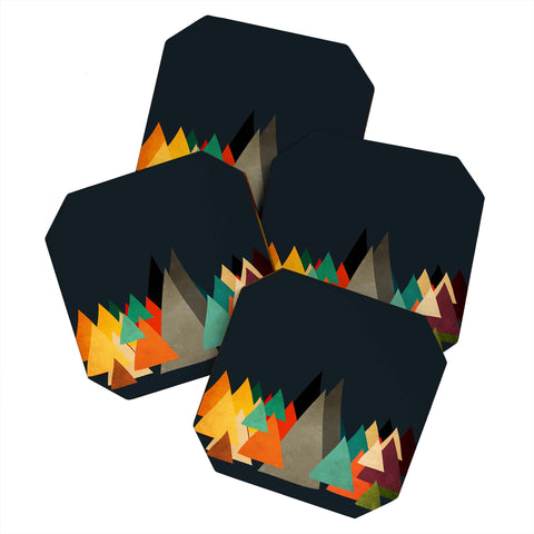 Viviana Gonzalez Textures Abstract 14 Coaster Set