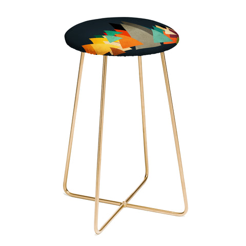 Viviana Gonzalez Textures Abstract 14 Counter Stool