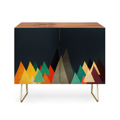Viviana Gonzalez Textures Abstract 14 Credenza