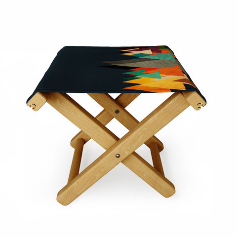 Viviana Gonzalez Textures Abstract 14 Folding Stool