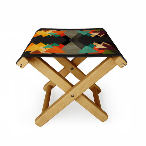 Viviana Gonzalez Textures Abstract 16 Folding Stool