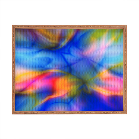 Viviana Gonzalez Textures Abstract 20 Rectangular Tray
