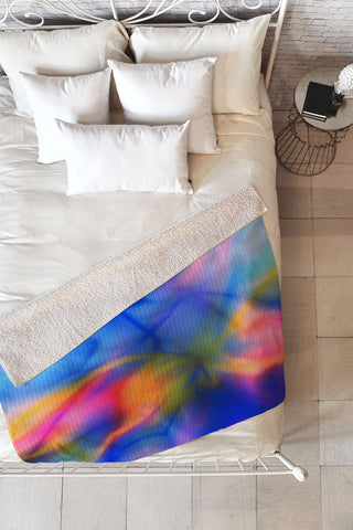 Viviana Gonzalez Textures Abstract 20 Fleece Throw Blanket