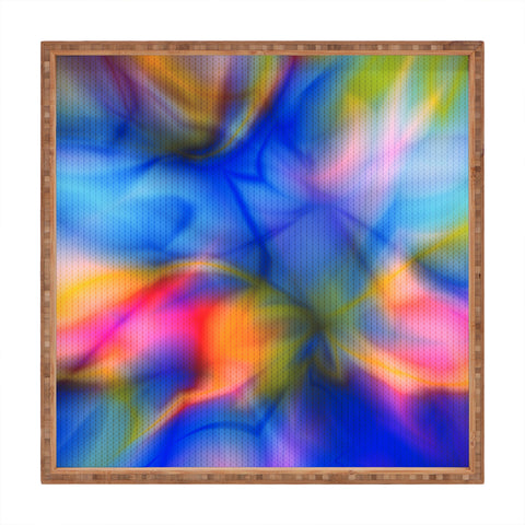 Viviana Gonzalez Textures Abstract 20 Square Tray